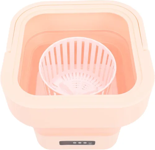 Vista 9 de Lavadora portátil, 100-240V 10L Mini lavadora plegable Mini lavadora Lavadora Plegable Totalmente Automática Lavadora Plegable para Ropa de Bebé