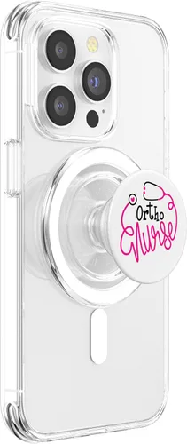 Vista 3 de Orthopedic Nursing Department RN Cute Ortho Nurse PopSockets MagSafe PopGrip for iPhone