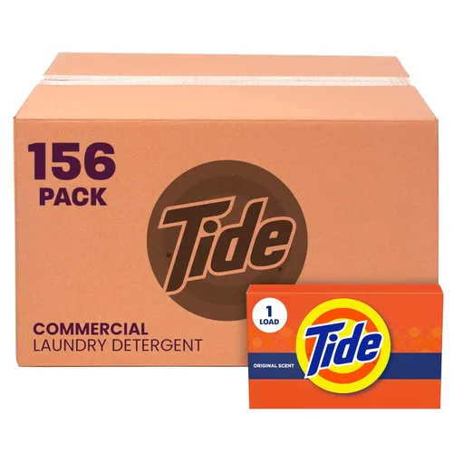 P&G Professional Tide Powder - Detergente para ropa, aroma original, de un solo uso, 1.4 onzas (caja de 156)