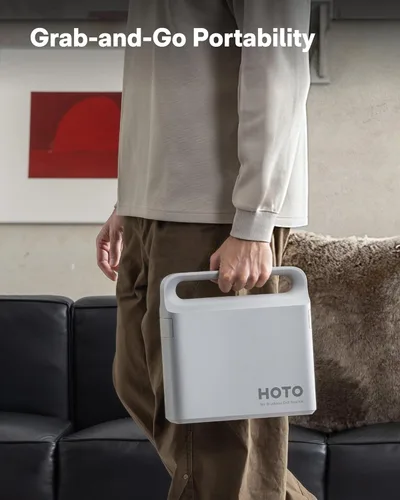 Vista 5 de HOTO Kit de herramientas para el hogar de 25 piezas con taladro sin escobillas de 16V, pantalla inteligente, par de 50 N·m, 32 ajustes de par, carga