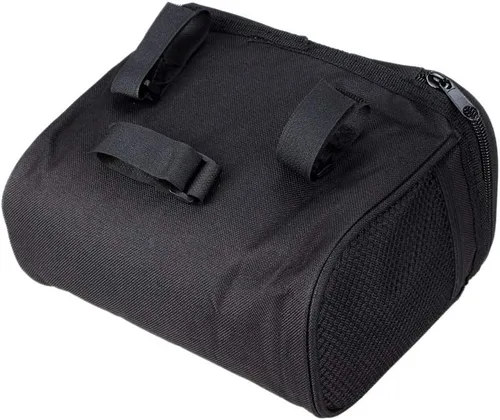 Vista 4 de Ochine Bolsa para manillar de bicicleta, bolsa de cesta delantera de bicicleta, bolsa de manillar de bicicleta con bolsillo de malla, bolsa