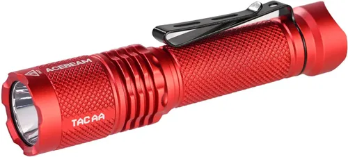 ACEBEAM TAC AA 2.0 Linterna AA de Alcance Más Largo 360 Metros, Linterna Táctica EDC Recargable de 900 Altos Lúmenes, Linterna LED de Bolsillo de 6