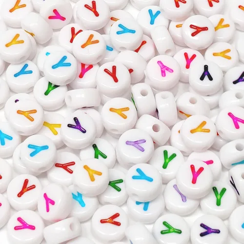 Vista 20 de 300PCS Letter Beads 4X7mm Acrylic Alphabet Beads Vowel Letter A Beads for Jewelry Making DIY Bracelets Necklaces Key Chains (A-300PCS)