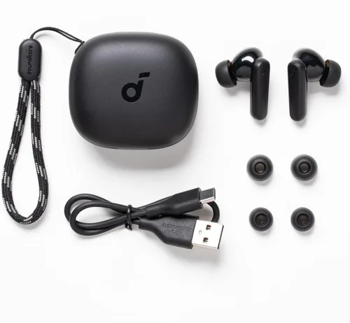 Vista 7 de Soundcore de Anker P20i Auriculares True Wireless, controladores de 10mm con graves potentes, Bluetooth 5.3, tiempo de reproducción largo de 30H