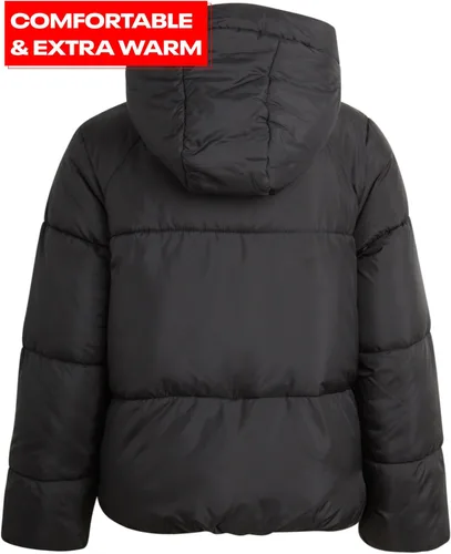 Vista 6 de Reebok Chaqueta de invierno para niñas Abrigo acolchado pesado Chaqueta de esquí resistente a la intemperie para niñas, 4-16