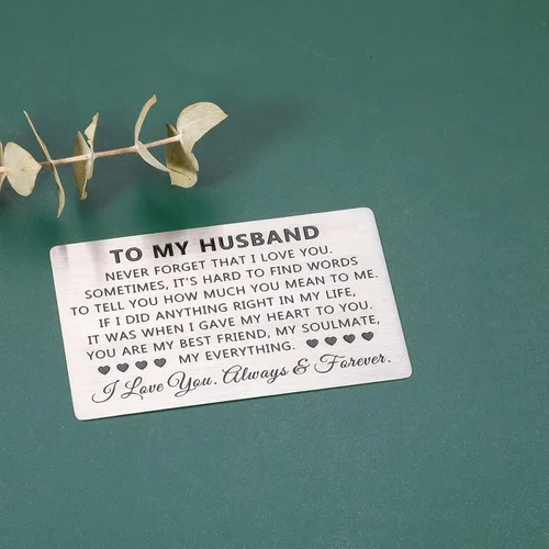 Vista 4 de Tarjeta de regalo para hombres y parejas, San Valentín, cumpleaños, aniversario, Navidad, regalo de esposa, mujer, novia, novio, prometido, boda