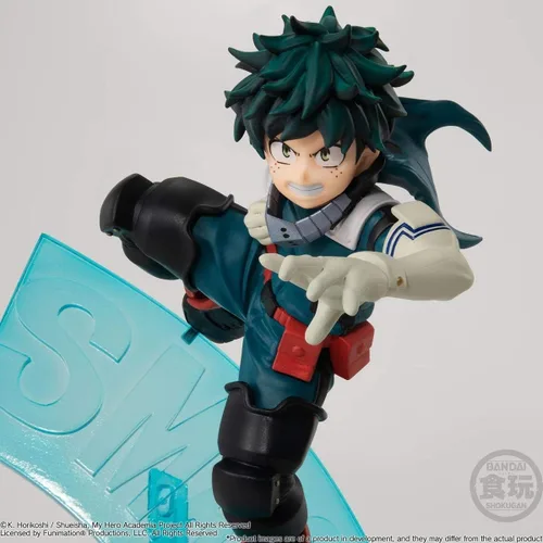 Vista 2 de Shokugan - Figura de Izuku Midoriya de My Hero Academia, de Bandai Styling
