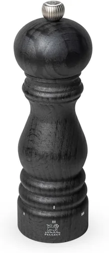 Peugeot - Molinillo de sal manual Paris u'Select - Molinillo ajustable - Madera de haya, acabado grafito