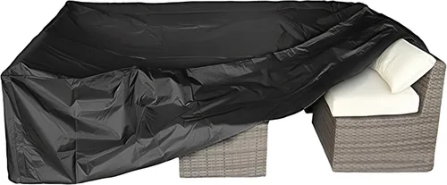 Vista 8 de Fundas para Juego de Muebles de Patio Impermeables Funda para Juegos de Conversación de Patio Funda para Sofá Seccional de Exterior Fundas