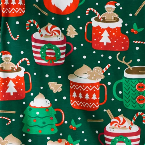 Vista 2 de The Children's Place Pijama de Navidad unisex para bebé, algodón