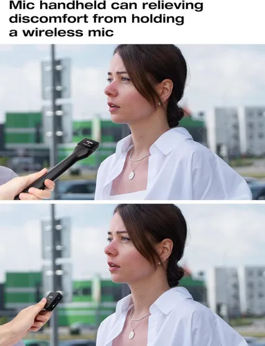 Vista 4 de Rode - Soporte de micrófono inalámbrico de mano con filtro pop, soporte para Wireless Go 2/Pro, adaptador de micrófono de entrevista para Go/ME