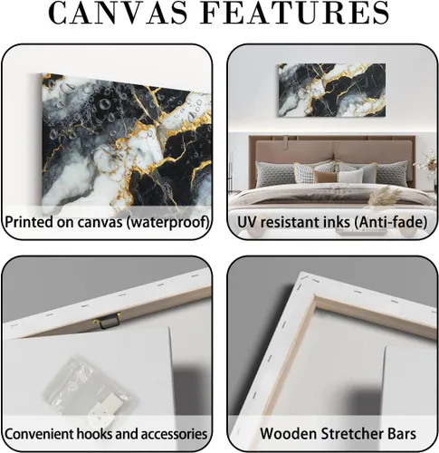 Vista 7 de Castle Walls Canvas Wall Art,Medieval Themed Modern Wall Hangings Posters,Knight Wall Canvas Wall Decor Bathroom Artwork,38"Lx19"W