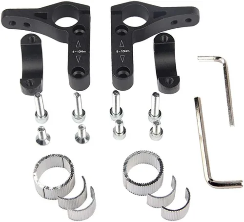 Vista 3 de Aero Bars,Bicycle Bike Armrest Handlebars TT Rest Bar Aluminum Alloy Black for Mountain Road Bicycle Bike Racing Handlebars