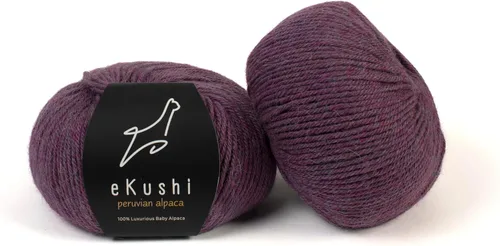 Vista 40 de 100% Hilo de Alpaca Baby para Tejer y Ganchillo - 1 Cono de Hilo Premium DK - Ligero, Hipoalergénico y Térmico Hecho en Perú - Ideal para Proyectos