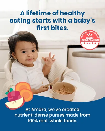 Vista 9 de Amara Alimento orgánico para bebés, etapa 2, patata de col rizada, cereales para bebés para mezclar con leche materna, agua o fórmula de bebé