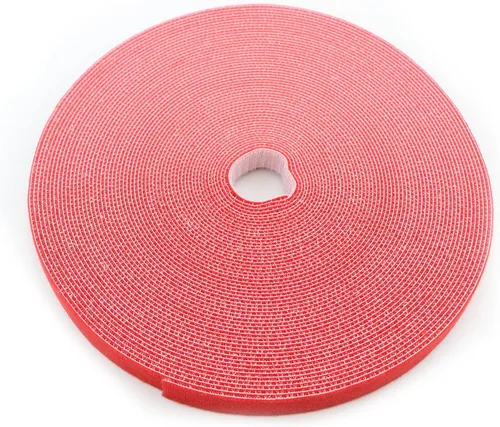Vista 16 de Cinta de velcro reutilizable para sujetar cables, rollo de 3/4 de pulgada de doble cara con gancho