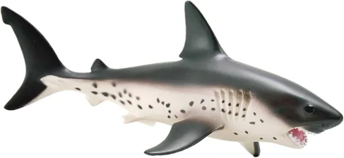 Safari Ltd. Figura de tiburón salmón – Pintada a mano, realista modelo de 5.5 pulgadas – Divertido juguete educativo del océano para niños, niñas y