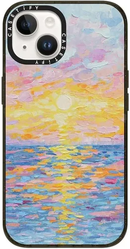 Vista 178 de CASETiFY Impact - Funda para iPhone 13 [Probada contra caídas de grado militar 4X / Protección contra caídas de 8.2 pies / Compatible con Magsafe]