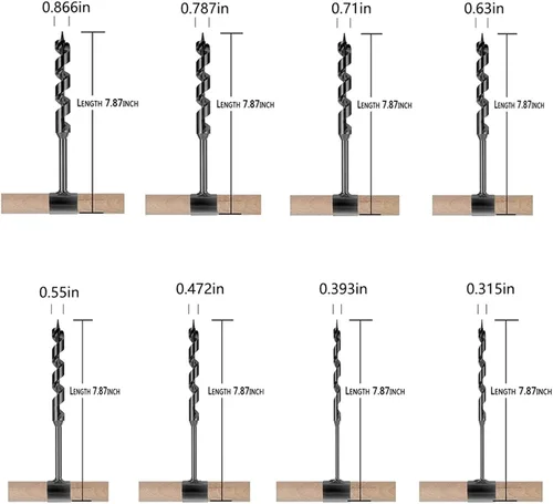 Vista 3 de Broca de supervivencia manual multiusos, con un palo de madera, taladro manual para carpintería, broca de sierra para fijar los clavos de tienda