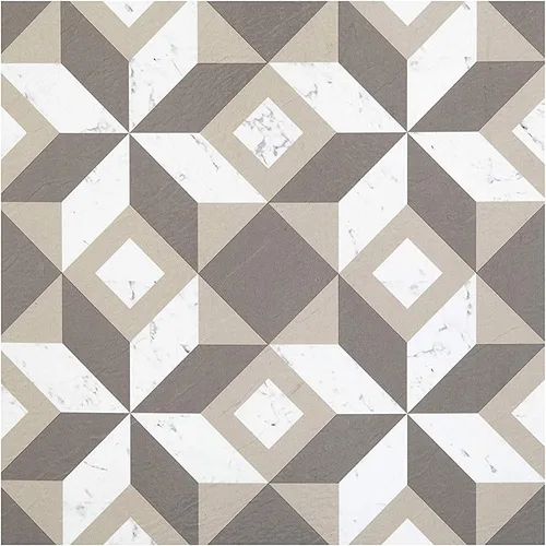 Vista 31 de Achim Home Decor - Azulejos de vinilo autoadhesivos retro de 12 pulgadas, 20 azulejos de 12 x 12 pulgadas, patrón de cheurón blanqueado, despegar