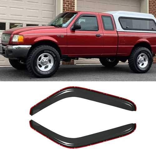 Vista 20 de Deflector de viento para ventana lateral, juego de 4 protectores de lluvia con cinta de canal, visera para Ford Explorer y Mercury Mountaineer