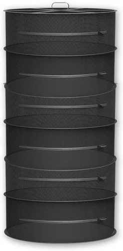 Vista 7 de AC Infinity Rejilla de secado de hierbas, red de malla colgante de 2 capas para plantas, semillas y brotes, 18 pulgadas de diámetro para carpas