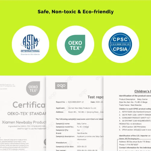 Vista 5 de Portabebés recién nacido a niño pequeño (negro)