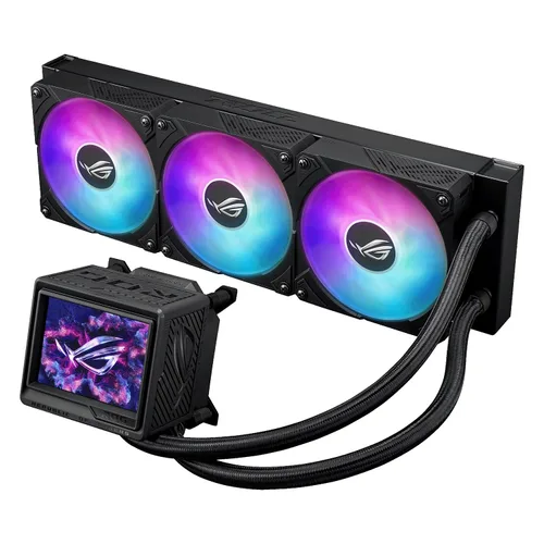 Vista 7 de ASUS ROG Ryujin III ARGB Extreme 14.173 in AMD/Intel Gaming Liquid CPU