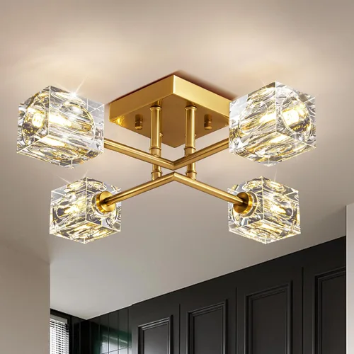 Vista 10 de Modernas luces de cristal para tocador, accesorios de luz para tocador de baño de 3 luces, luces de baño negras y doradas sobre espejo, apliques