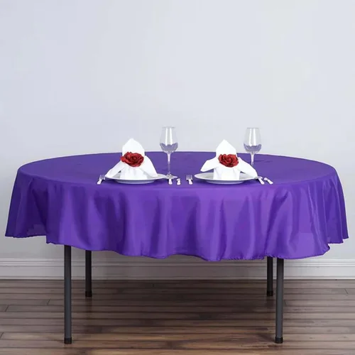 Vista 66 de Efavormart - Mantel redondo de poliéster para banquetes de boda, 90 pulgadas, color marfil