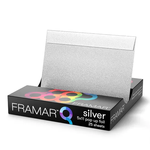 Vista 17 de Framar Láminas de Cabello Negras para Resaltar - Láminas de Cabello Emergentes, Láminas de Resaltado para Cabello, Hojas de Papel de Aluminio