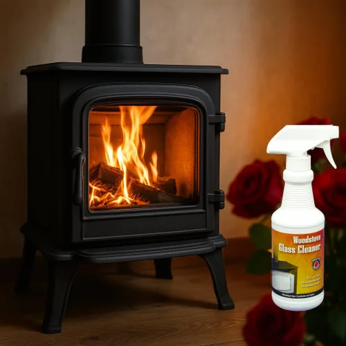 Vista 7 de MEECO'S RED DEVIL 701 Limpiador de Vidrio para Estufa de Madera - Elimina Cresol, Hollín y Humo de Estufas de Madera, Pellets, Carbón y Insertos