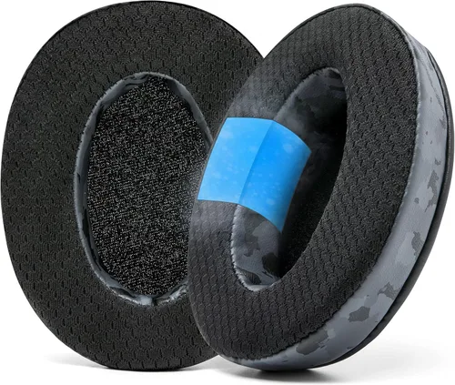 Vista 14 de Almohadillas de repuesto de gel de enfriamiento de tela híbrida WC Freeze - Compatibles con HyperX Cloud, Steelseries Arctis, ATH M50X, Turtle Beach