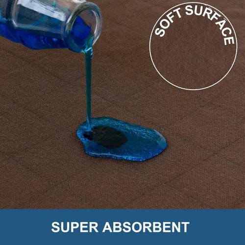 Vista 2 de Almohadillas lavables para orina para perros, almohadillas redondas impermeables de 36 pulgadas, almohadillas reutilizables para orina acolchada