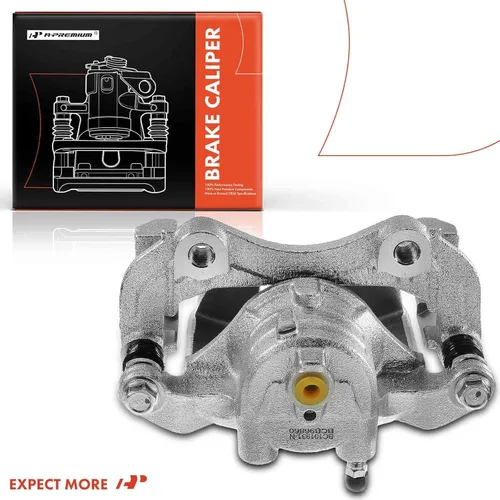 Vista 8 de A-Premium Conjunto de pinza de freno de disco con soporte compatible con modelos Nissan - Versa 2012-2019, Versa Note 2014-2019, marzo 2012-2015