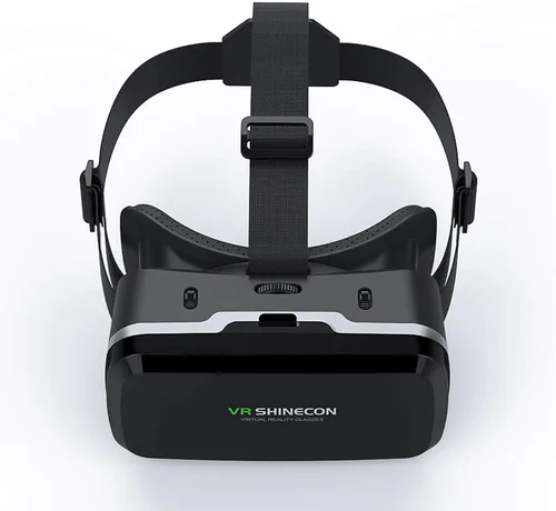Vista 9 de Auriculares de realidad virtual con control remoto, gafas 3D de realidad virtual para juegos de realidad virtual y películas 3D, auriculares VR
