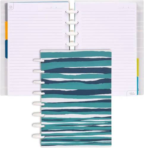 Vista 7 de Talia - Cuadernos de notas con tapas, planificador, personalizables, (Rosa de los 90, Junior (5.5 pulgadas x 8.5 pulgadas))