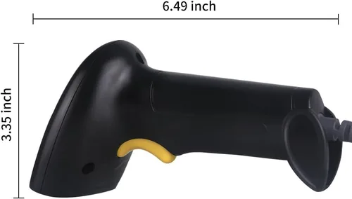 Vista 2 de El escáner del código de barras del USB del PDA ató con alambre el lector de código de barras 1D para el supermercado, tienda de conveniencia