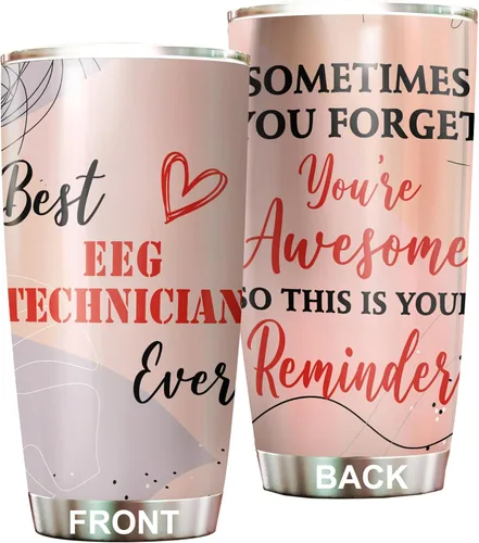 Vista 6 de Vaso técnico EEG de acero inoxidable de 20 onzas, divertidos regalos tecnológicos electroencefalográficos a granel para cumpleaños, Navidad, taza