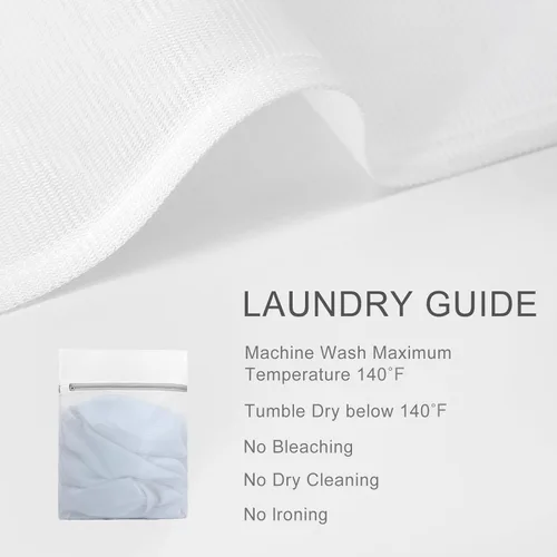 Vista 2 de Muchfun 3 bolsas duraderas de malla fina para lavandería, para prendas delicadas, 12 x 16 pulgadas (3 medianas)