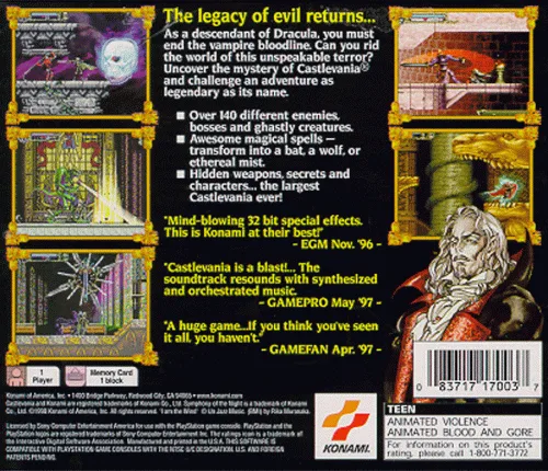 Vista 2 de Castlevania Symphony of the Night