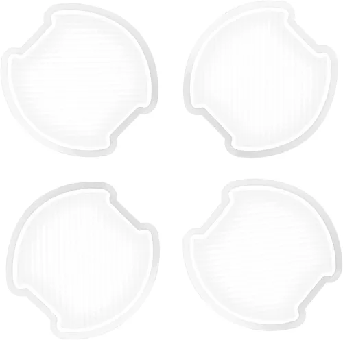 Vista 21 de 4 piezas protectores universales de borde de puerta de automóvil, protector de silicona para parachoques de carrocería de automóvil, moldura