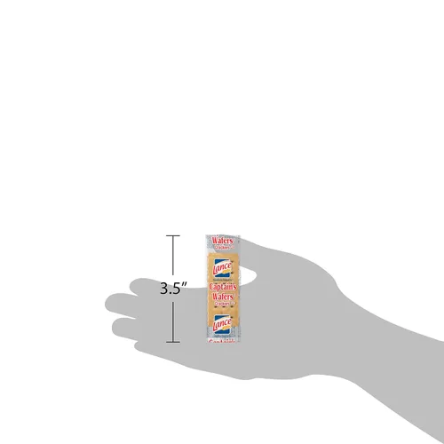 Vista 6 de Lance Captain Wafers - Sabor original, 2 paquetes individuales, 500 paquetes en total, 0.23 onzas cada uno