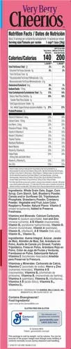 Vista 13 de Very Berry Cheerios, Cereal saludable para el corazón, tamaño familiar, 18.6 onzas