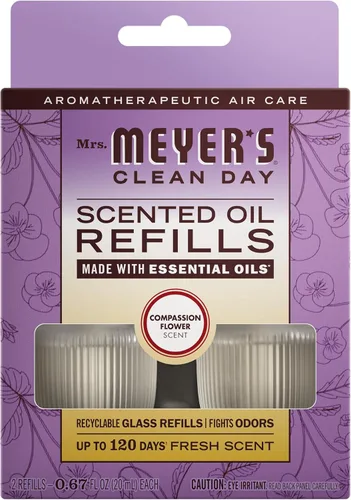 Vista 14 de MRS. MEYER'S CLEAN DAY - Kit difusor de aceite perfumado premium, lavanda, 1 calentador y repuesto de 0.67 onzas líquidas