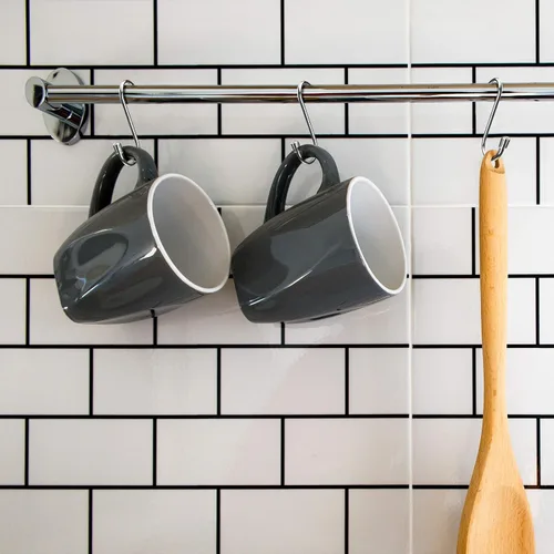 Vista 7 de Myfolrena 20 Pack S Hooks for Hanging, 3.4 Inch Metal S Shaped Hook Heavy Duty Hanging Hooks for Pots, Pans, Plants, Bags, Cups, Clothes (Silver)