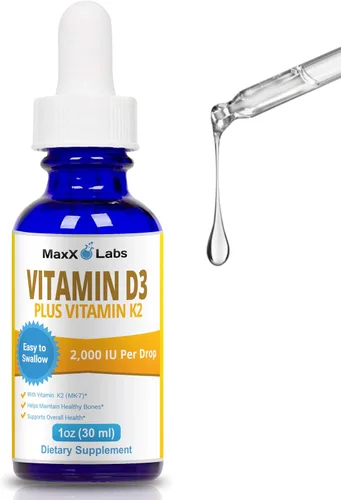 Gotas líquidas de vitamina D3 K2 con K2 MK7-2,000 UI por gota, gotas líquidas de vitamina D K2 para adultos y niños, las mejores gotas de vitamina