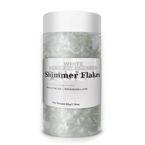 Vista 31 de BAKELL Copos de purpurina comestible Flakes de brillo comestible negro vegano Certificado KOSHER Certificado Halal 100% comestible