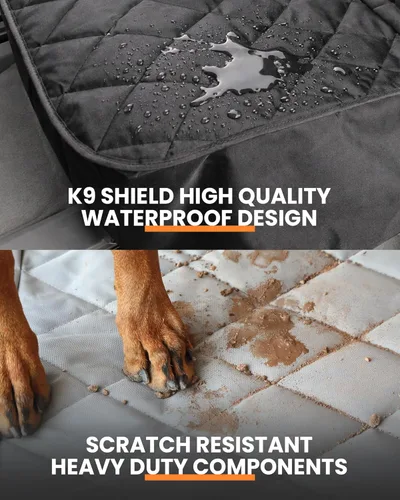 Vista 7 de 4Knines Funda de Asiento para Perro para Asiento Trasero, Protector de Asiento Trasero Resistente e Impermeable para Camiones Grandes, SUVs