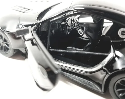 Vista 4 de KiNSMART Toyota GR Supra Concept Racing Edition 1/36 Escala Diecast Coche de Carrera (Negro)